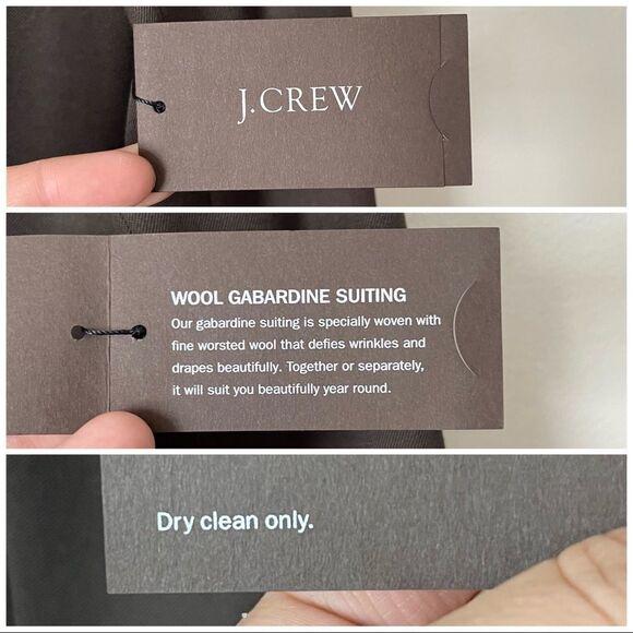 J. Crew | Vintage Wool Gabardine Blazer brown jacket NWT size 12 dead stock - Picture 7 of 7